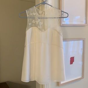 ADAM by Adam Lippes Silk Blouse with Lace